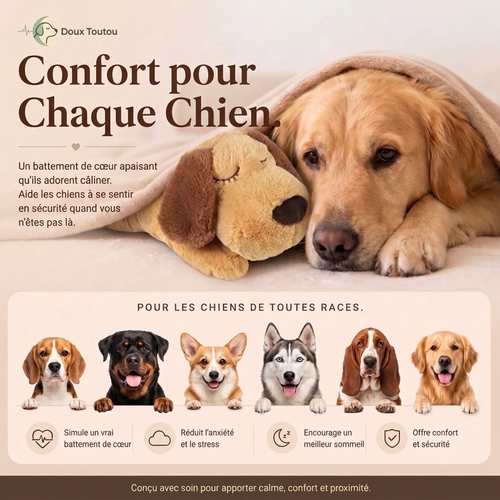 Peluche Cœur Doux — Battement de cœur apaisant